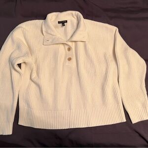 Banana Republic Cream Cowl Neck Sweater